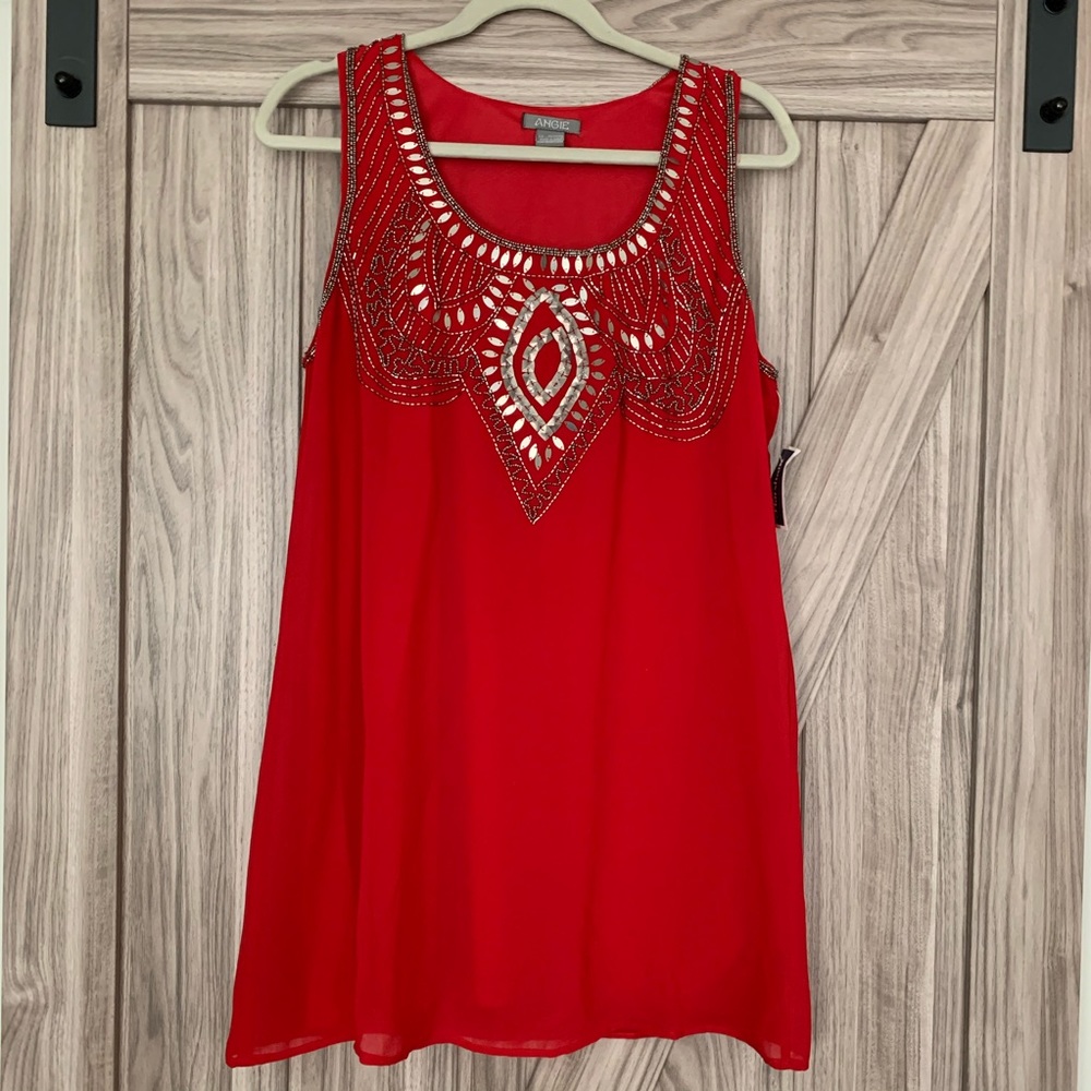 Embroidered Tunic Dress NWT